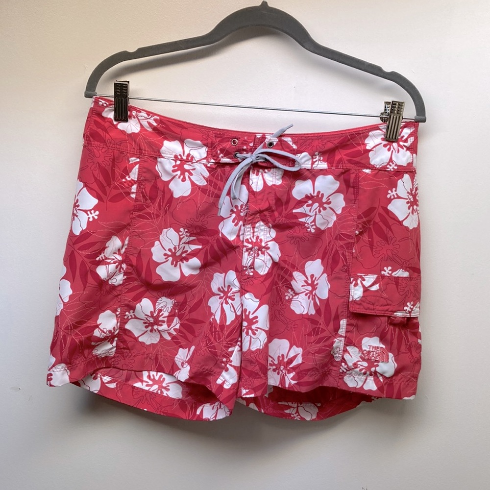 The North Face SZ 10 Hibiscus Pink Velcro Fly Lightweight Summer Shorts